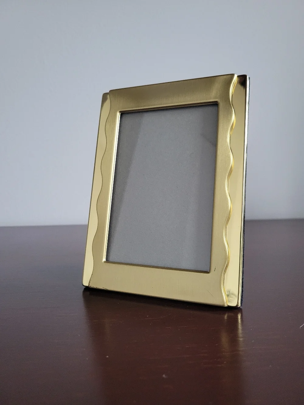 Burnes of Boston Gold Tone Wavy Layered Photo Frame, 4.75